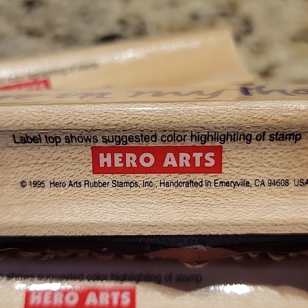 🆕️1995 Hero Arts Stamp Phrases - Picture 3 of 3